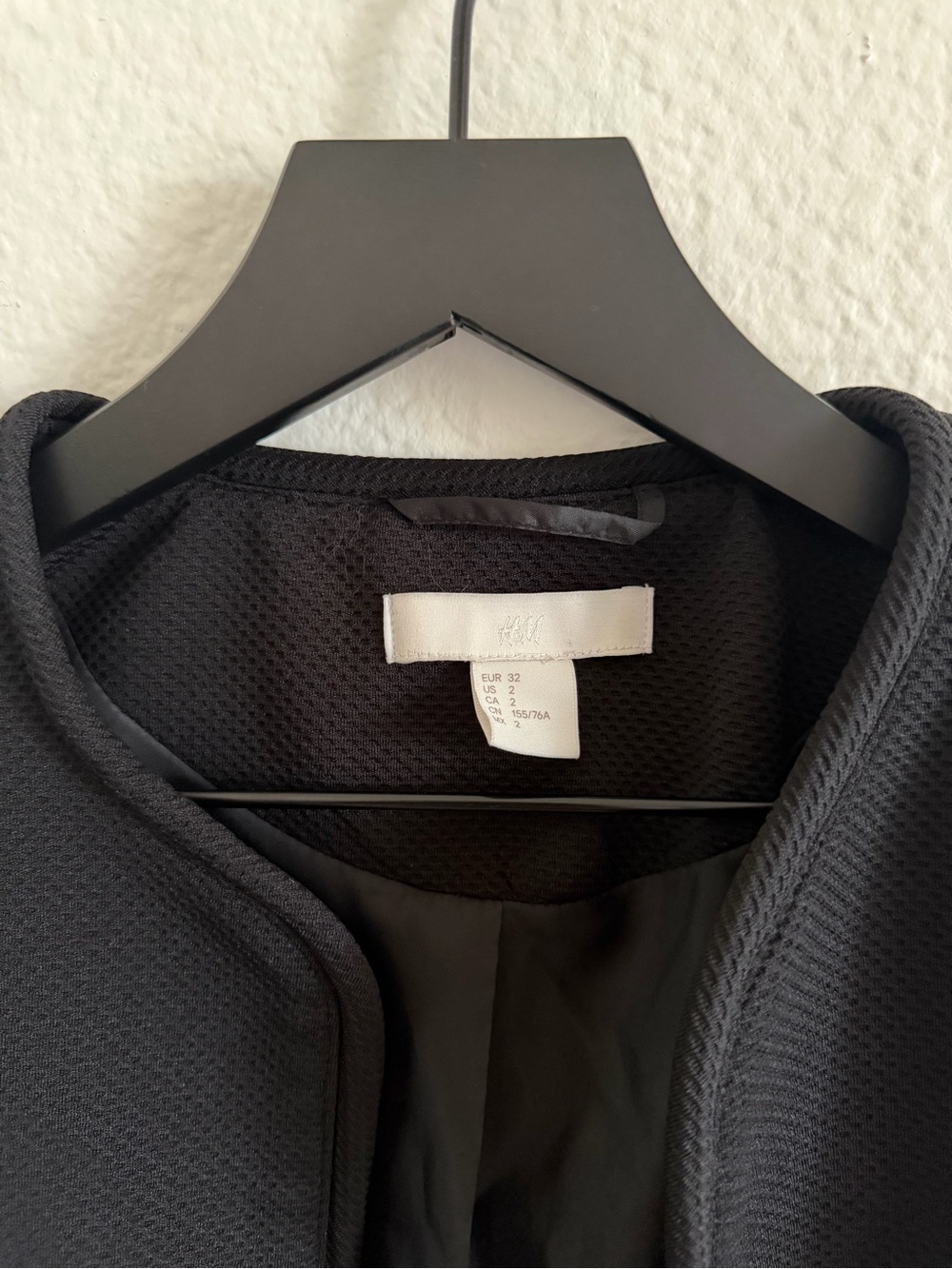 H&M Collarless Open-Front Blazer Jacket - Picture 5 of 7